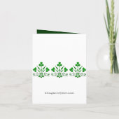 Irish Shamrocks Natuur Foto Blank Note Kaart (Achterkant)