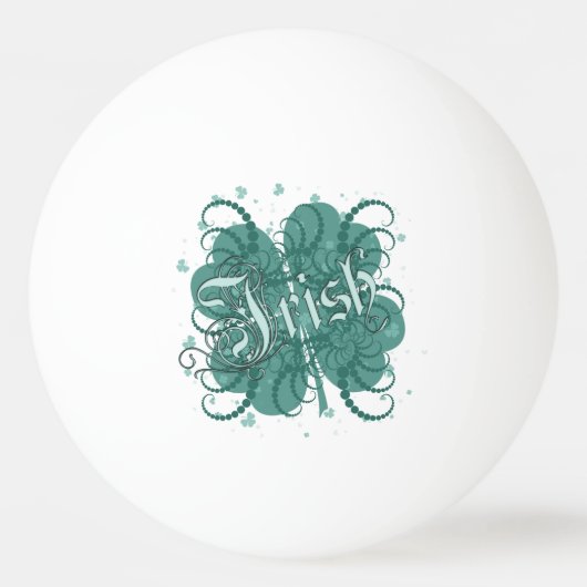 Irish Shamrocks Pingpongbal (Voorkant)