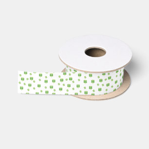 Irish Shamrocks Satijnen Lint