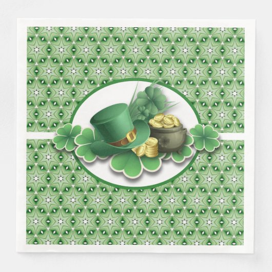 Irish Shamrocks Servet (Voorkant)