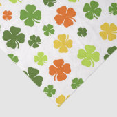Irish Shamrocks St Patricks Day Two Tone Kleurrijk Tissuepapier (Detail)