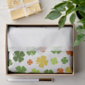 Irish Shamrocks St Patricks Day Two Tone Kleurrijk Tissuepapier (Geschenk)