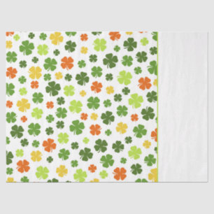 Irish Shamrocks St Patricks Day Two Tone Kleurrijk Tissuepapier