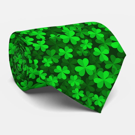 Irish Shamrocks Stropdas (Opgerold)