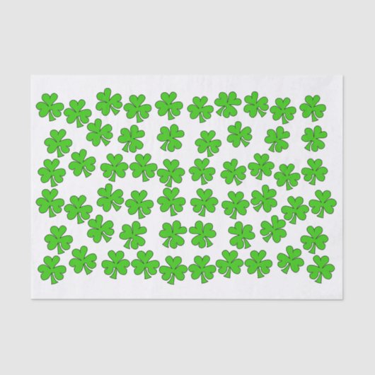 Irish Shamrocks Tissuepapier (Voorkant)