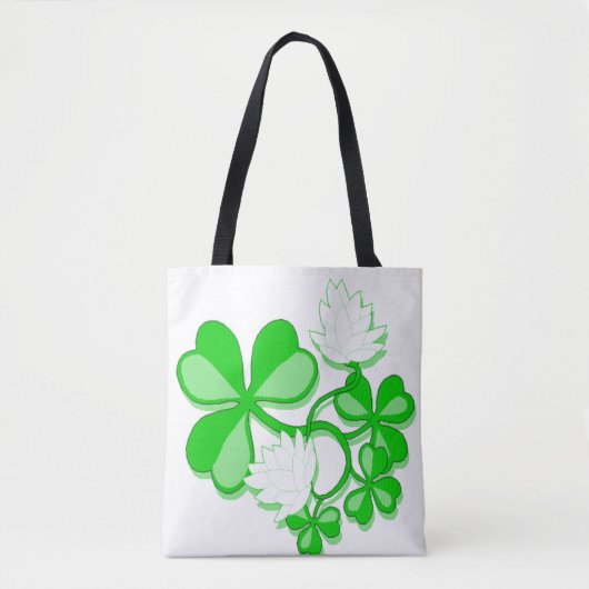 Irish Shamrocks Tote Bag (Voorkant)