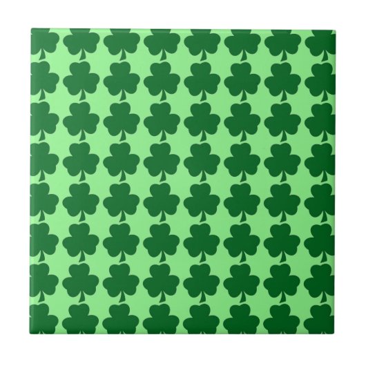 Irish Shamrocks Trivet/Tile Tegeltje (Voorkant)