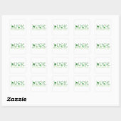 Irish Shamrocks Vierkante Sticker (Vel)