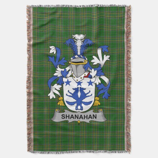 Irish Shanahan of O_Shanahan wapenschild familie Deken (Voorkant Verticaal)
