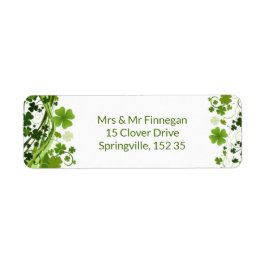 Irish Shanrock (klaver) Etiket