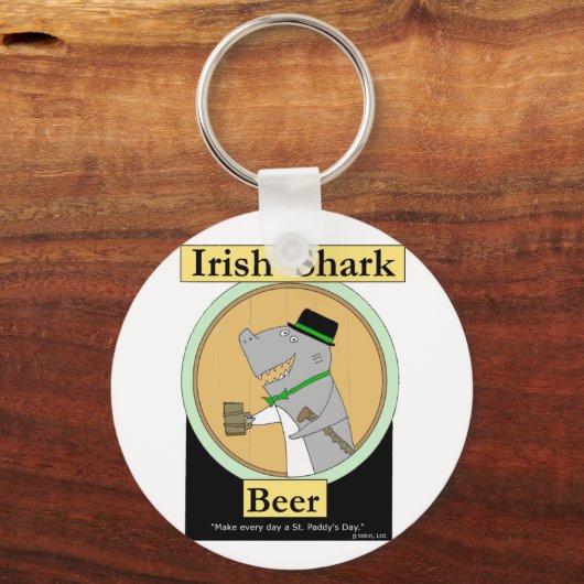 Irish Shark Beer Sleutelhanger (Voorkant)