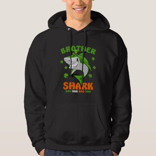 Irish Shark St Patrick s Day Cute  For Mens Womens Hoodie (Voorkant)