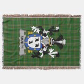 Irish Sharpe Coat of Arms Family Crest Ireland Deken (Voorkant)