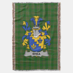 Irish Shea of O_Shee Wapen Familie Crest Ir Deken
