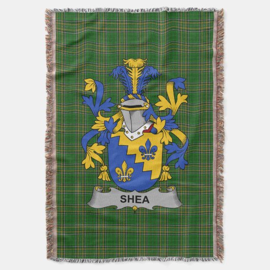 Irish Shea of O_Shee Wapen Familie Crest Ir Deken (Voorkant Verticaal)