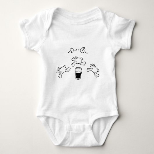 Irish Sheep Counting Romper (Voorkant)
