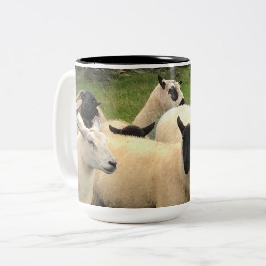 Irish Sheep Tea and Coffee mok (Voorkant links)
