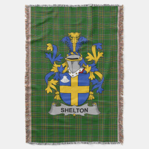 Irish Shelton wapenschild Family Crest Ireland Deken