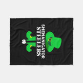 Irish Shenanigator Steelers Fleece Deken (Voorkant (Horizontaal))
