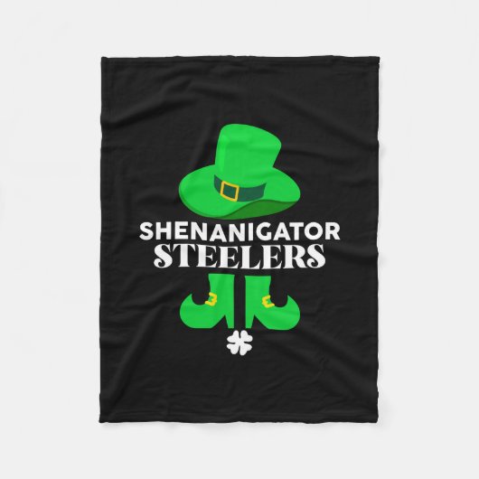 Irish Shenanigator Steelers Fleece Deken (Voorkant)