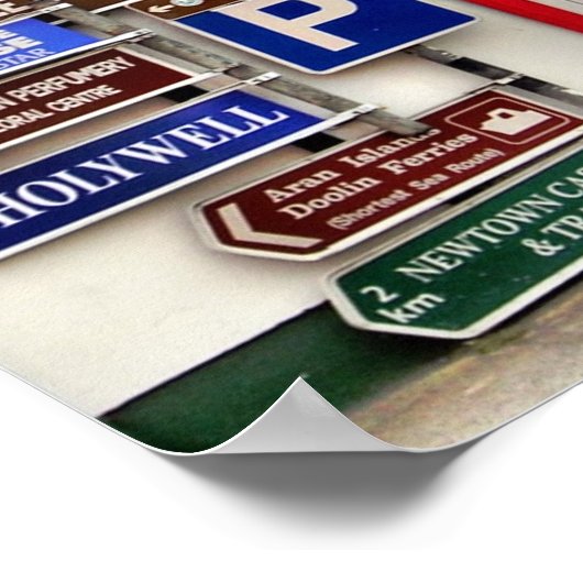 Irish Signpost Print (Hoek)