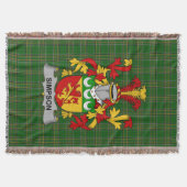 Irish Simpson Coat of Arms Family Crest Ireland Deken (Voorkant)