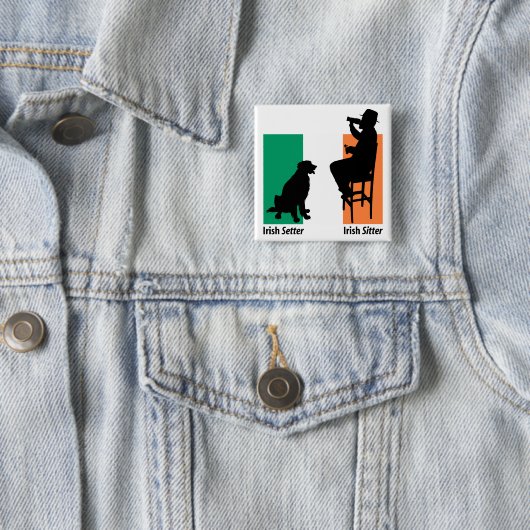 Irish Sitter Button (In situ)