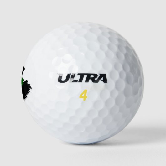 Irish Skeleton Clown Golfballen (Logo)