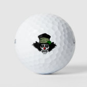 Irish Skeleton Clown Golfballen (Voorkant)