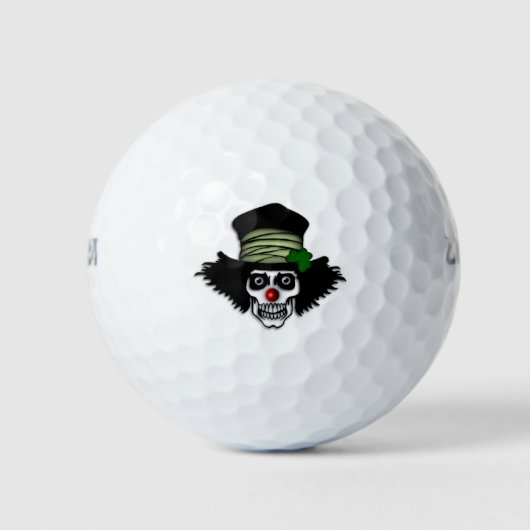 Irish Skeleton Clown Golfballen (Voorkant)