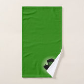 Irish Skeleton Clown Green Bad Handdoek (Handdoek)