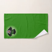 Irish Skeleton Clown Green Bad Handdoek (Handdoek)