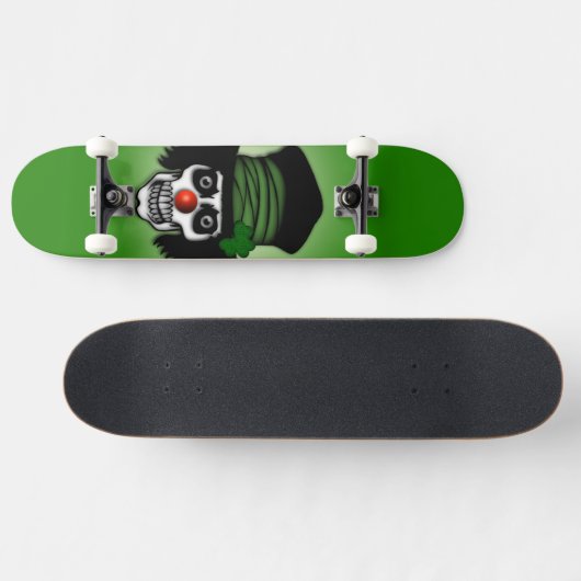 Irish Skeleton Clown Green Persoonlijk Skateboard (Horizontaal)