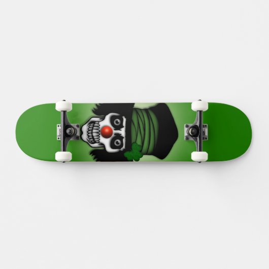 Irish Skeleton Clown Green Persoonlijk Skateboard (Horizontaal)