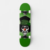 Irish Skeleton Clown Green Persoonlijk Skateboard (Voorkant)