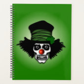 Irish Skeleton Clown Green Planner (Voorkant)