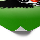 Irish Skeleton Clown Green Poster (Hoek)