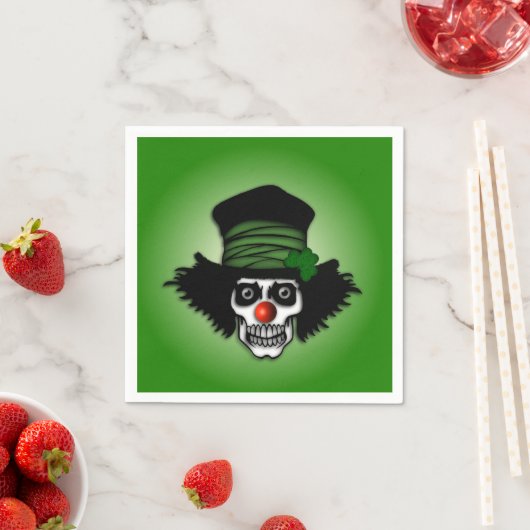 Irish Skeleton Clown Green Servet (Insitu)