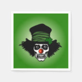 Irish Skeleton Clown Green Servet (Voorkant)