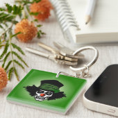 Irish Skeleton Clown Green Sleutelhanger (Voorkant Rechts)
