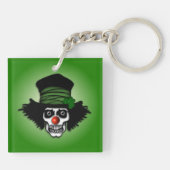 Irish Skeleton Clown Green Sleutelhanger (Achterkant)