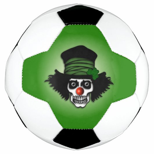 Irish Skeleton Clown Green Voetbal (Voorkant)