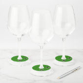 Irish Skeleton Clown Green Wijnglaslabel (Set)