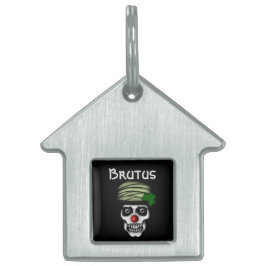 Irish Skeleton Clown Huisdieren Naamplaatje