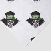Irish Skeleton Clown Tissuepapier (Detail)