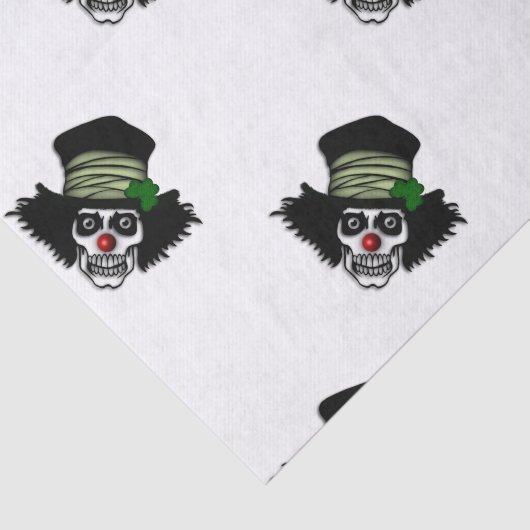Irish Skeleton Clown Tissuepapier (Detail)