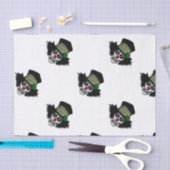 Irish Skeleton Clown Tissuepapier (Craft)