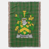 Irish Skereth of Skerret Wapen Familiecreëen Deken (Voorkant Verticaal)