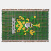 Irish Skereth of Skerret Wapen Familiecreëen Deken (Voorkant)