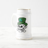 Irish Skull Stein Bierpul (Voorkant links)